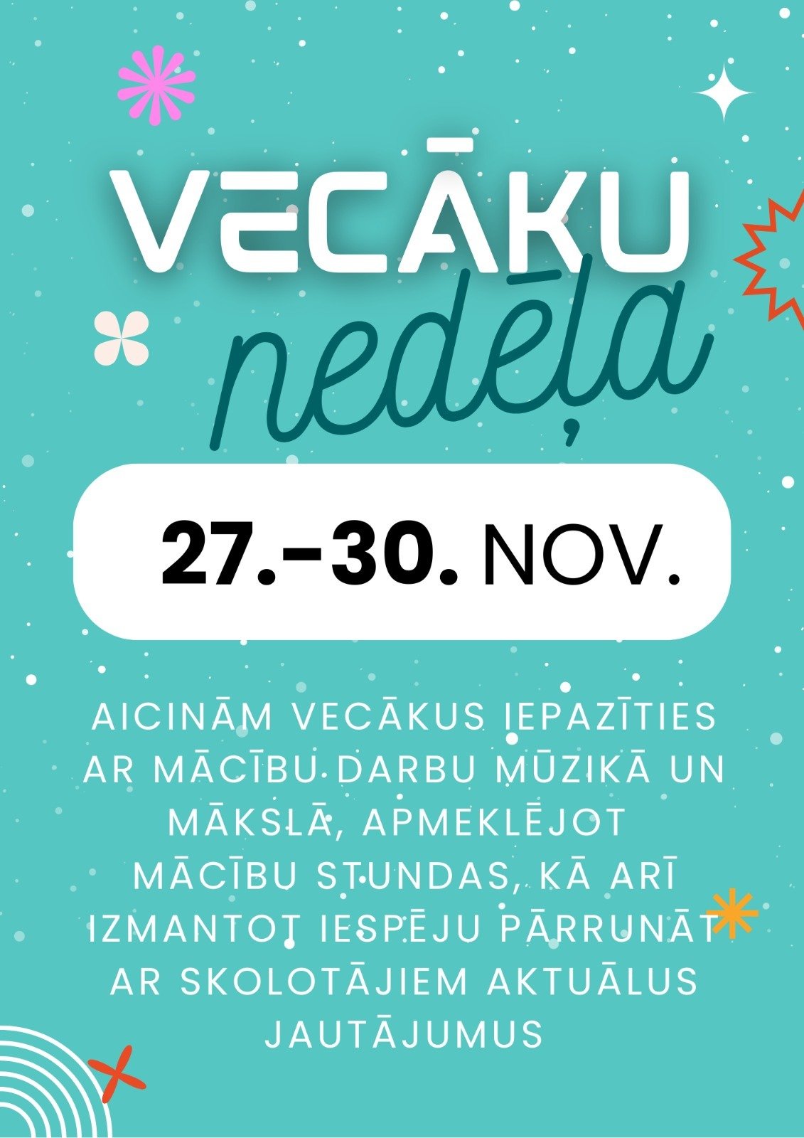 vecāku nedēļa Priekules MMS