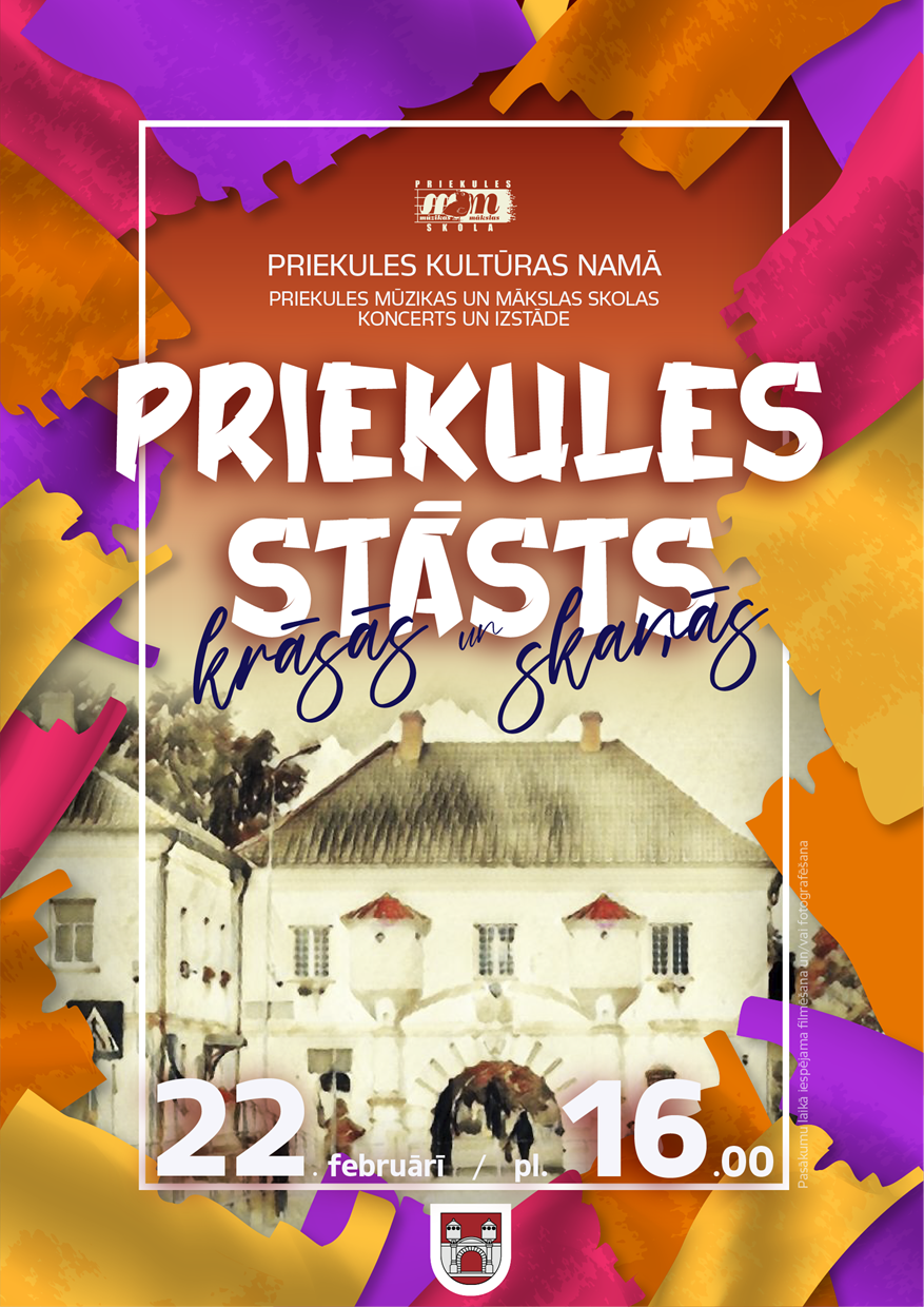 Priekules stāsts krāsās un skaņās afiša