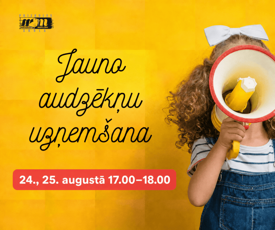 Aicinām jaunos audzēkņus 2026./2027. m.g.