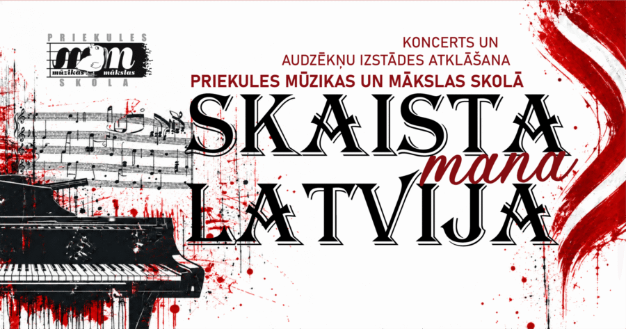 Koncerts un audzēkņu izstādes atklāšana “Skaista mana Latvija”